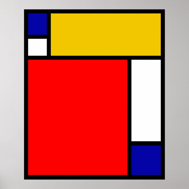 Affiche Mondrian 4 (Devant)