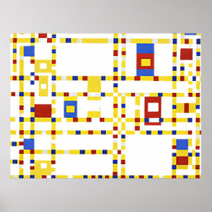 Affiche Mondrian - Broadway Boogie Woogie