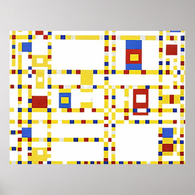 Affiche Mondrian - Broadway Boogie Woogie (Devant)