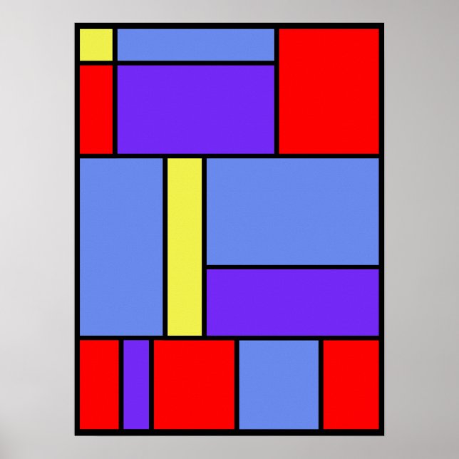 Affiche Mondrian n° 482 (Devant)