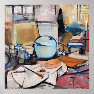 Affiche Mondrian - Nature morte avec pot de gingembre 1,