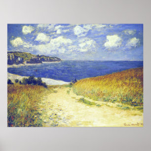 Affiche Monet - Allée près de Pourville, célèbre peinture