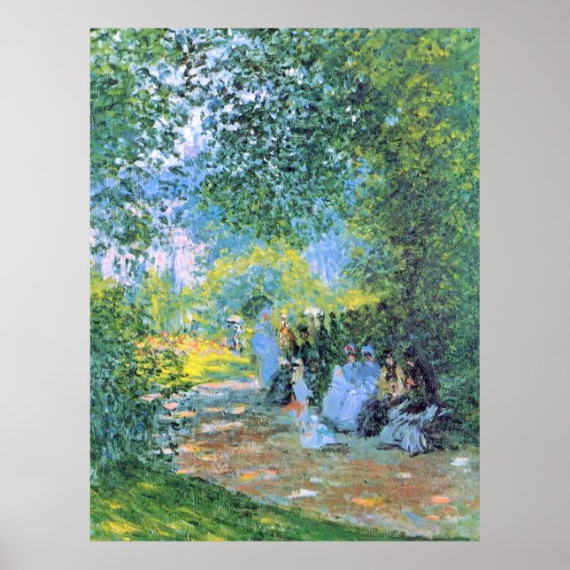 Affiche Monet - Au Parc Monceau, (Devant)