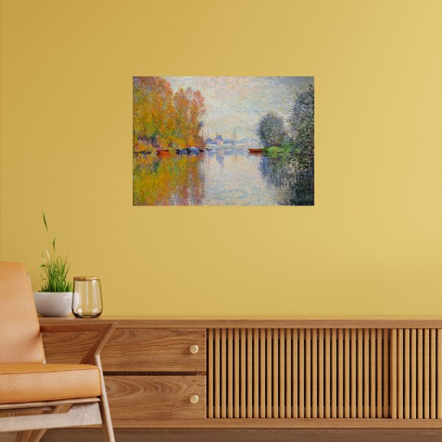 Affiche Monet - Automne sur la Seine à Argenteuil (Salon 2)