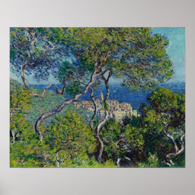 Affiche Monet Bordighera Italie Peinture Paysage (Devant)