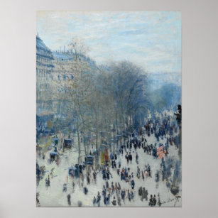 Affiche Monet - Boulevard Des Capucines