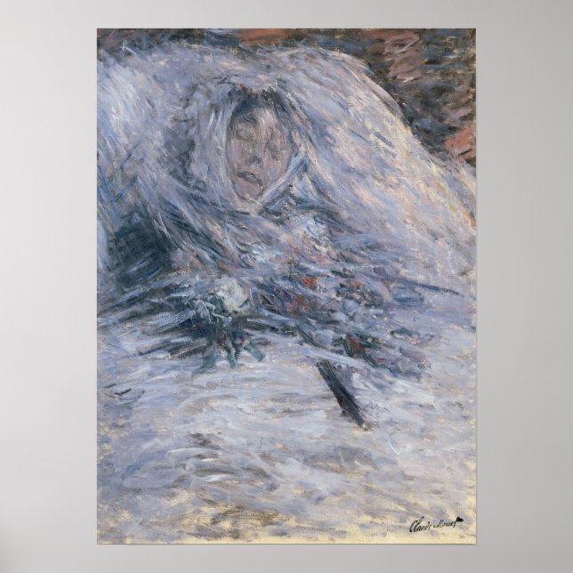 Affiche Monet - Camille Sur Son Lit De Mort 1879 (Devant)