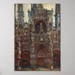 Affiche Monet - Cathédrale De Rouen Harmonie De Soirée En 