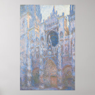 Affiche Monet - Cathédrale de Rouen Le Portail Matin Fog