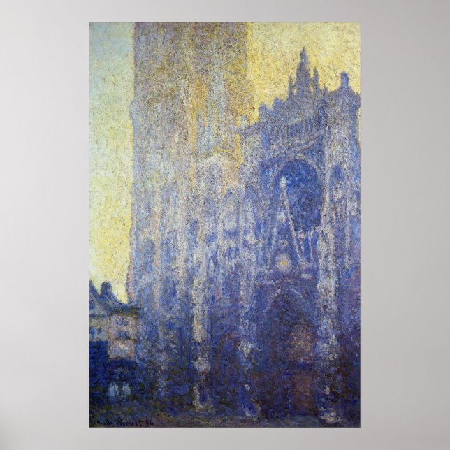 Affiche Monet - Cathédrale de Rouen L'Effet Portail Matin (Devant)