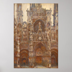 Affiche Monet, Cathédrale de Rouen, Portail Ouest