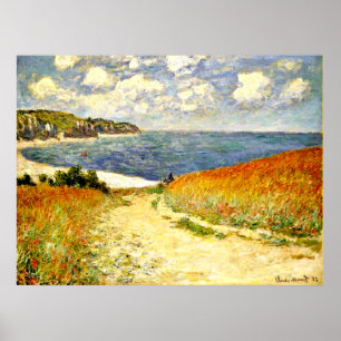 Affiche Monet - Chemin à travers le maïs à Pourville