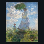 Affiche MONET Claude Artist Peintre Peinture à l'huile Can<br><div class="desc">MONET Claude Artist Peintre d'art Peinture à l'huile Toile Femme avec un Parasol Madame Monet et l'affiche Anime Caricature Comic Fiction Manga</div>