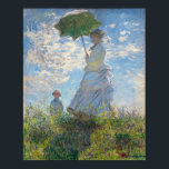 Affiche MONET Claude Artist Peintre Peinture à l'huile Can<br><div class="desc">MONET Claude Artist Peintre d'art Peinture à l'huile Toile Femme avec un Parasol Madame Monet et l'affiche Anime Caricature Comic Fiction Manga</div>