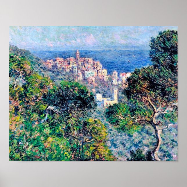 Affiche Monet des gens impressionnistes Vue de Bordighera  (Devant)