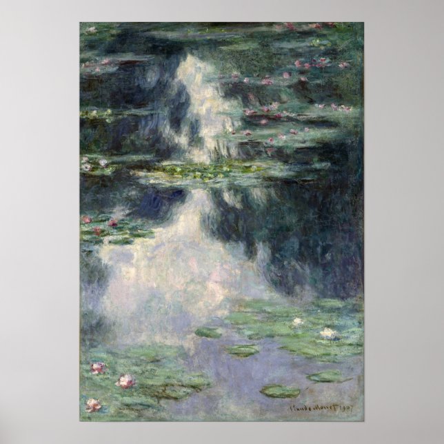 Affiche Monet - Étang avec des Nymphéas (Devant)
