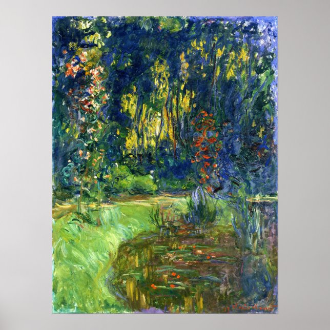 Affiche Monet - Etang Lily À Giverny 1919 (Devant)