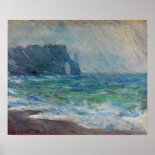 Affiche Monet - Etretat des pluies