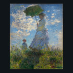 Affiche Monet - Femme avec un parasol, Madame Monet et son<br><div class="desc">Femme avec un parasol,  Madame Monet et Fils de Claude Monet. Pour plus d'images prêtes à l'affiche de Zedign Art Series Book 3 "Claude Monet - Peintures et dessins Vol 2",  visitez https://books.zedign.com/zas/3.html</div>