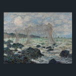Affiche Monet - Filets De Pêche À Pourville<br><div class="desc">Filets de pêche à Pourville par Claude Monet. Pour plus d'images prêtes à l'affiche de Zedign Art Series Book 3 "Claude Monet - Peintures et dessins Vol 2",  visitez https://books.zedign.com/zas/3.html</div>