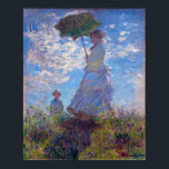 Affiche Monet France Impressionniste Personnes Femme avec<br><div class="desc">Monet France Impressionniste People Woman with a Parasol Painting présente un excellent exemple d'art expressionniste. Ce Monet France Impressionniste Personnes Femme avec une peinture Parasol reflète l'essence de l'artiste et la période créée en. Parfait pour les amateurs d'art de tous âges, notre Monet France Impressionniste Personnes Femme avec un Parasol...</div>