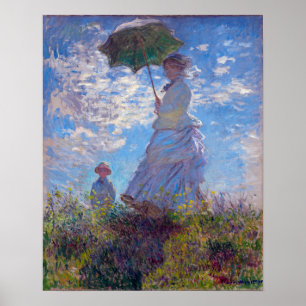Affiche Monet France Impressionniste Personnes Femme avec