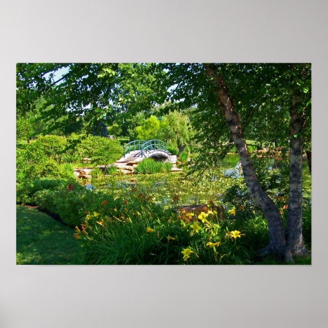Affiche Monet France Impressionniste Pont Parc Pain (Devant)