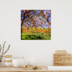 Affiche Monet - Giverny au printemps