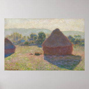Affiche Monet - Haystacks Midday