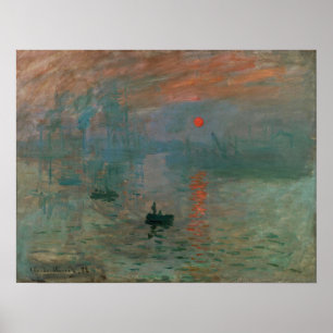 Affiche Monet - Impression, lever du soleil 1872