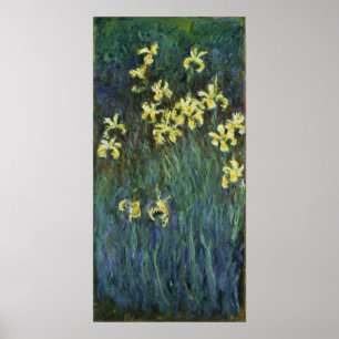 Affiche Monet - Iris jaunes