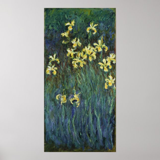 Affiche Monet - Irises Jaunes (Devant)