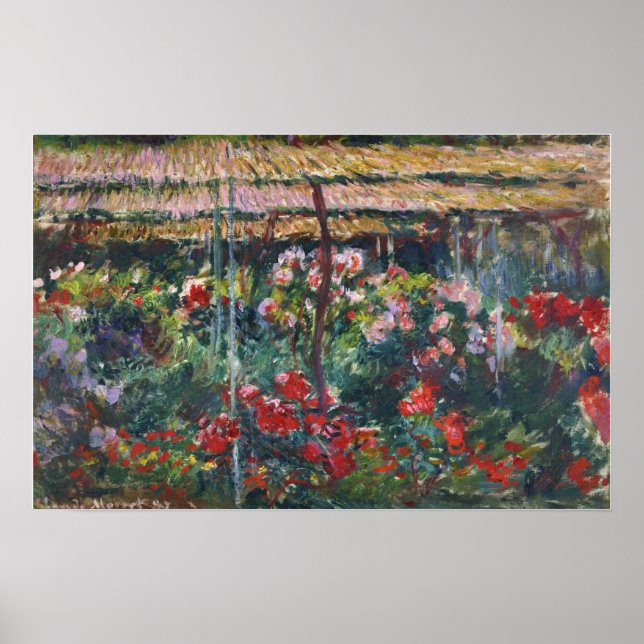 Affiche Monet - Jardin de Peony (Devant)