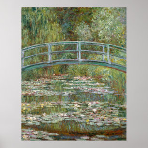 Affiche Monet, jardin, peinture classique