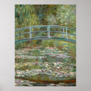 Affiche Monet, jardin, peinture classique