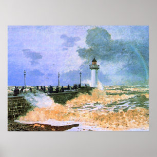 Affiche Monet - La Jetée au Havre,