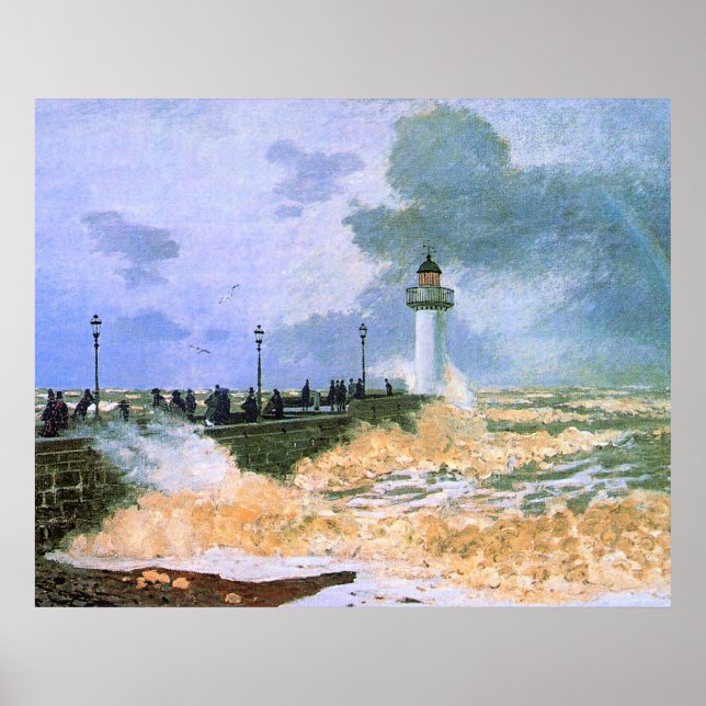 Affiche Monet - La Jetée du Havre, (Devant)