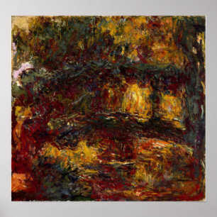 Affiche Monet - La passerelle japonaise, Giverny