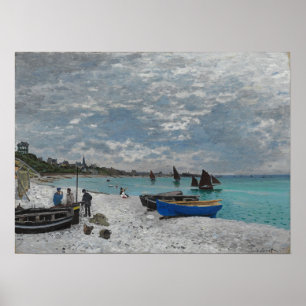 Affiche Monet - La Plage De Sainte Adresse