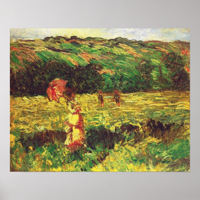 Affiche Monet - La Promenade Près De Limetz 1887 (Devant)