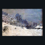 Affiche Monet - La route devant la ferme Saint Simeon<br><div class="desc">Claude Monet célèbre peinture,  La Route devant la ferme Saint-Siméon en hiver</div>