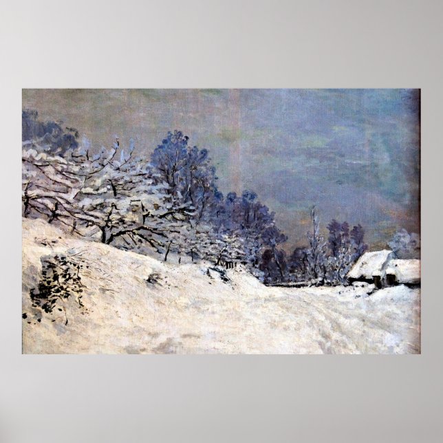 Affiche Monet - La route devant la ferme Saint Simeon (Devant)