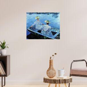Affiche Monet - Le Bateau Blue Row