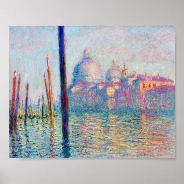 Affiche Monet Le Grand Canal Impressionniste Gens Célèbres (Devant)