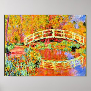 Affiche Monet - Le pont japonais à Giverny
