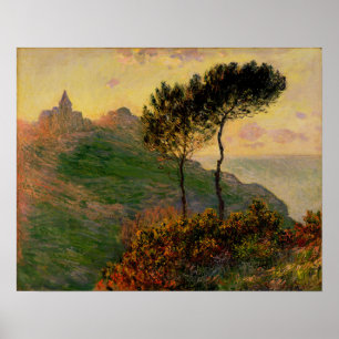 Affiche Monet - L'église à Varengeville 1882