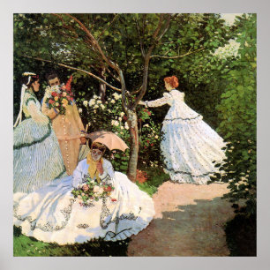 Affiche Monet - Les femmes dans le jardin