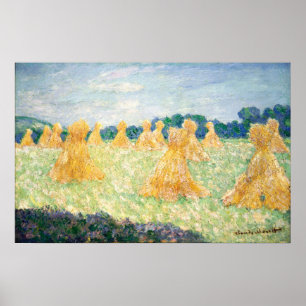 Affiche Monet - Les Jeunes Dames De Giverny Effet De Solei