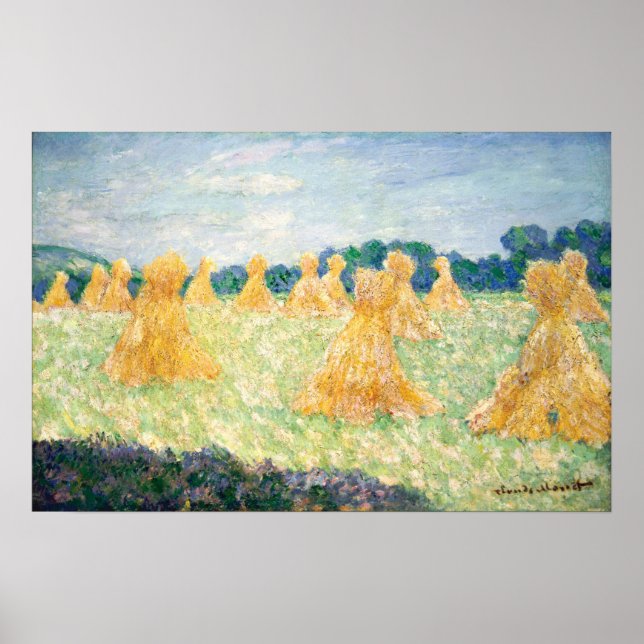 Affiche Monet - Les Jeunes Dames De Giverny Effet De Solei (Devant)