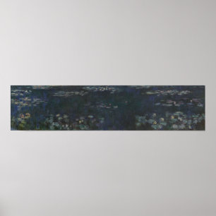Affiche Monet - Les Nymphéas Reflets Verts